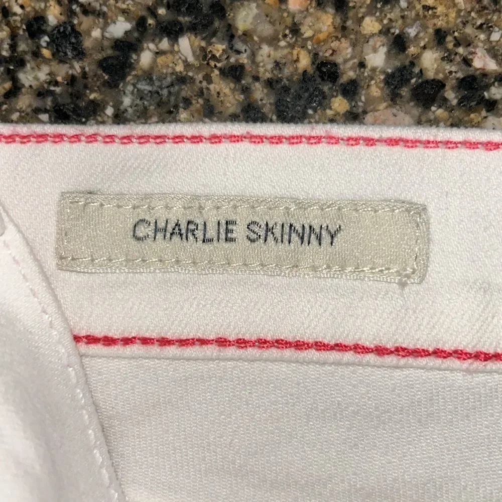 Lucky Brand White Charlie Skinny Jeans - Picture 4 of 9